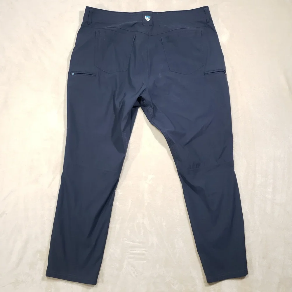 KUHL Renegade Recon Pants Mens 42x30 Blue Duralux Stretch Hiking Travel 2439